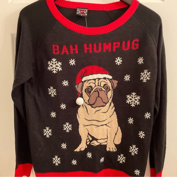 Bah Humpug Holiday / Ugly Christmas Sweater - New - Size XL - Picture 4 of 8